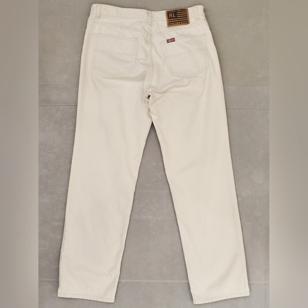 Polo Ralph Lauren pants women's size 8 beige khaki mid rise straight leg cotton - Picture 2 of 15